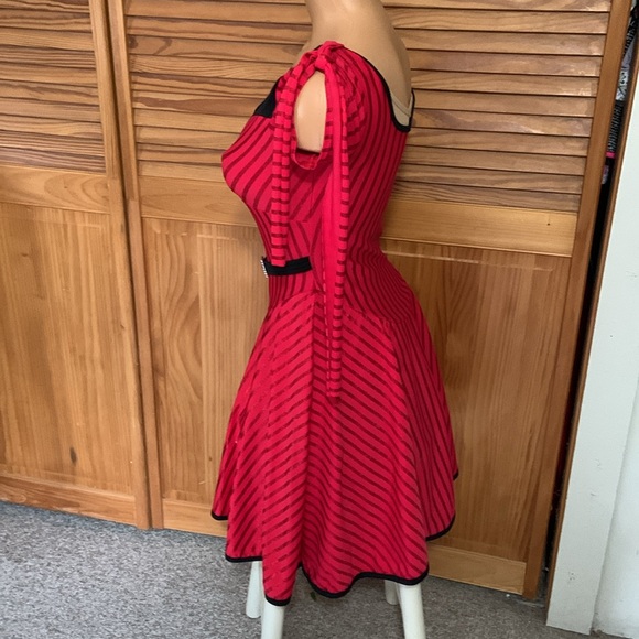 Curtain Call jazz tap dance dress full leotard bottom red stretch Lycra MEDIUM - Picture 4 of 11